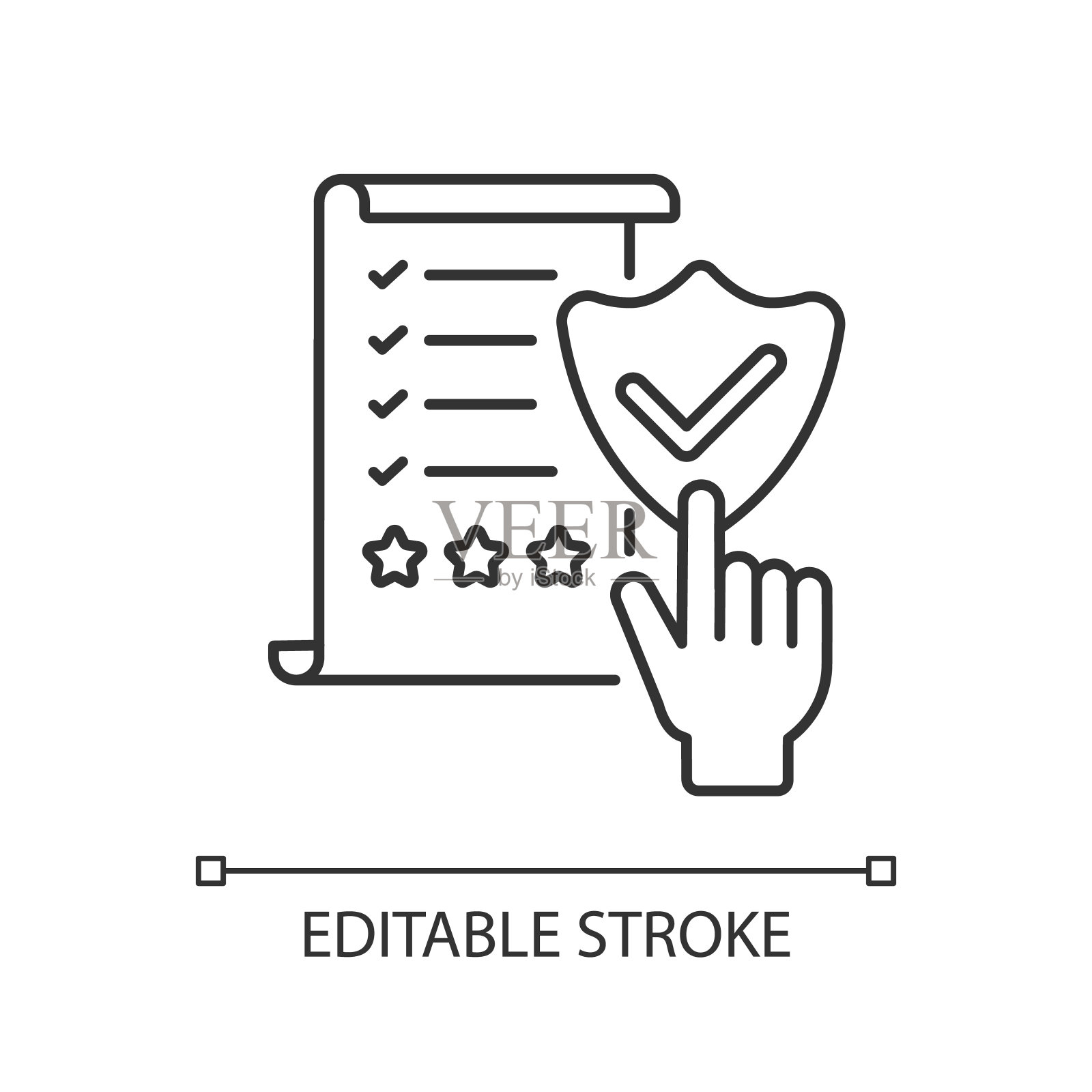 法规遵从性线性图标插画图片素材