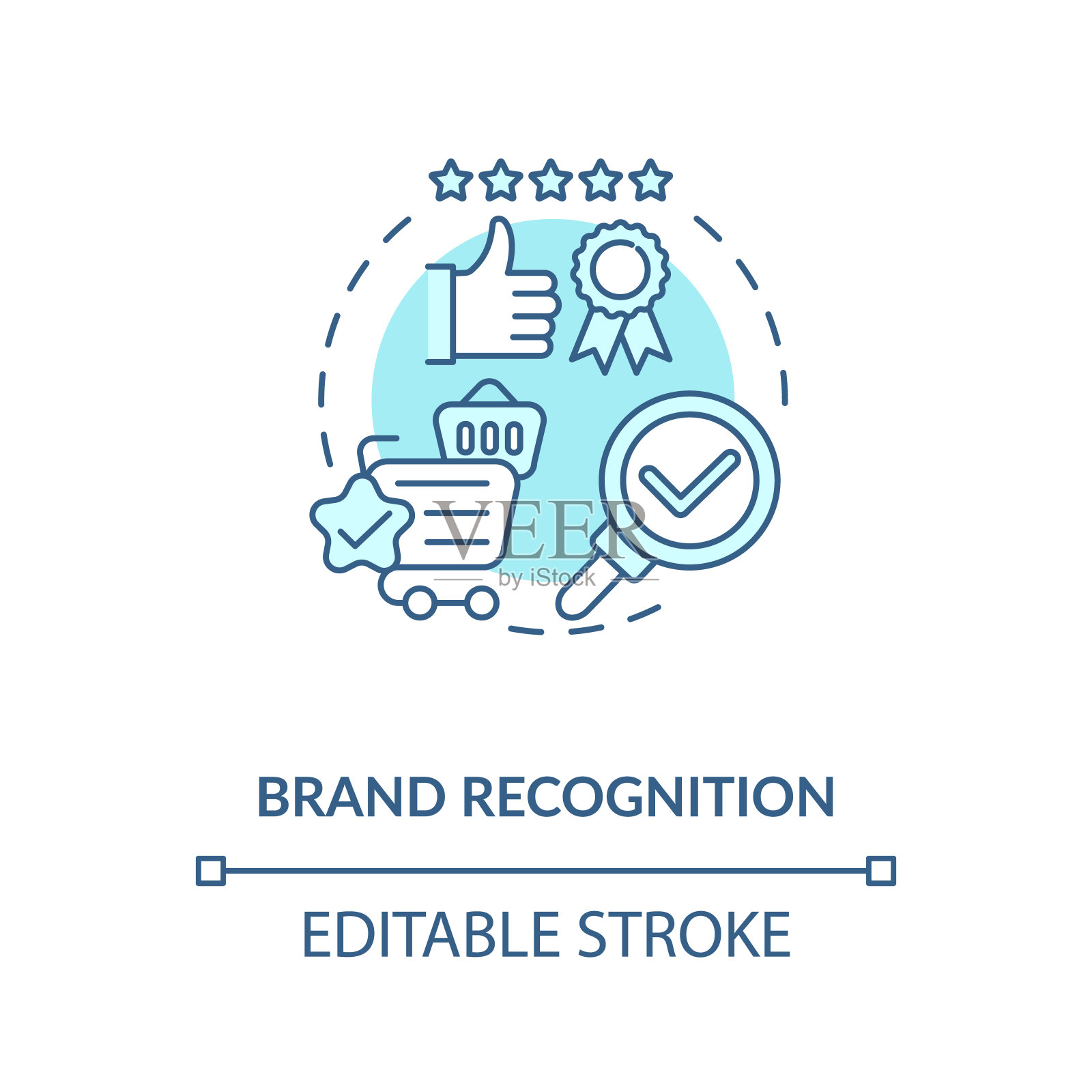 品牌识别概念图标设计元素图片