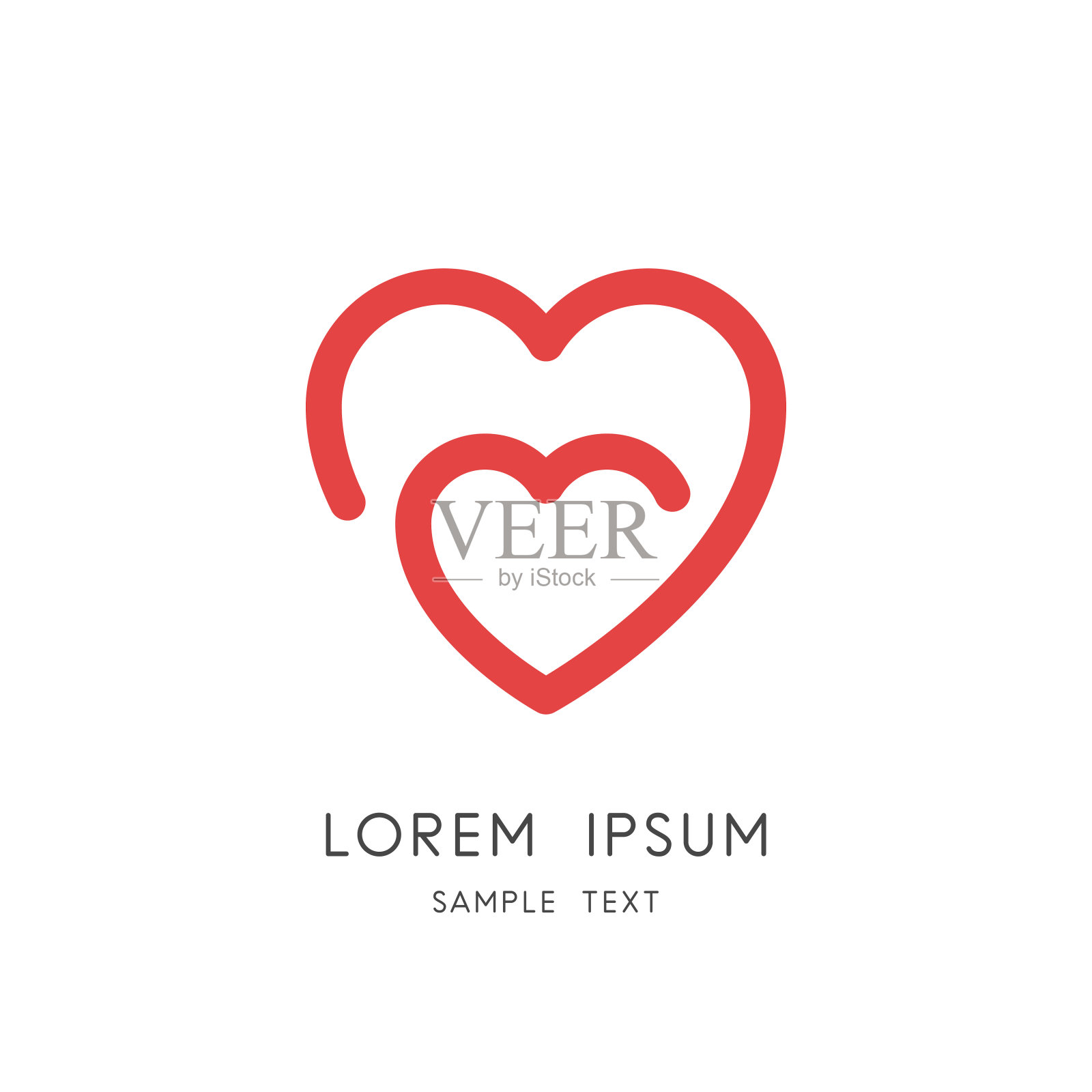 爱与关怀的象征插画图片素材