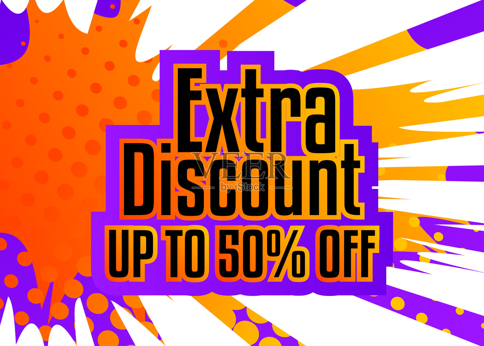 漫画书折扣销售社交媒体张贴设计。设计元素图片