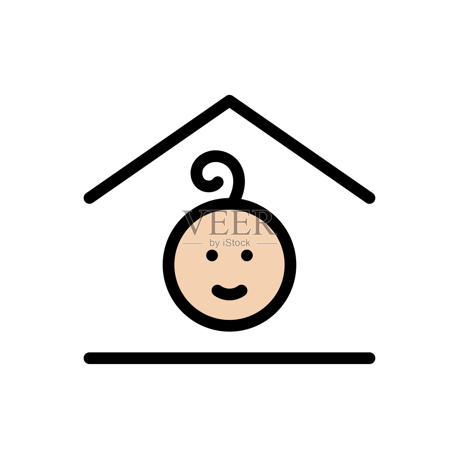 婴儿插画图片素材