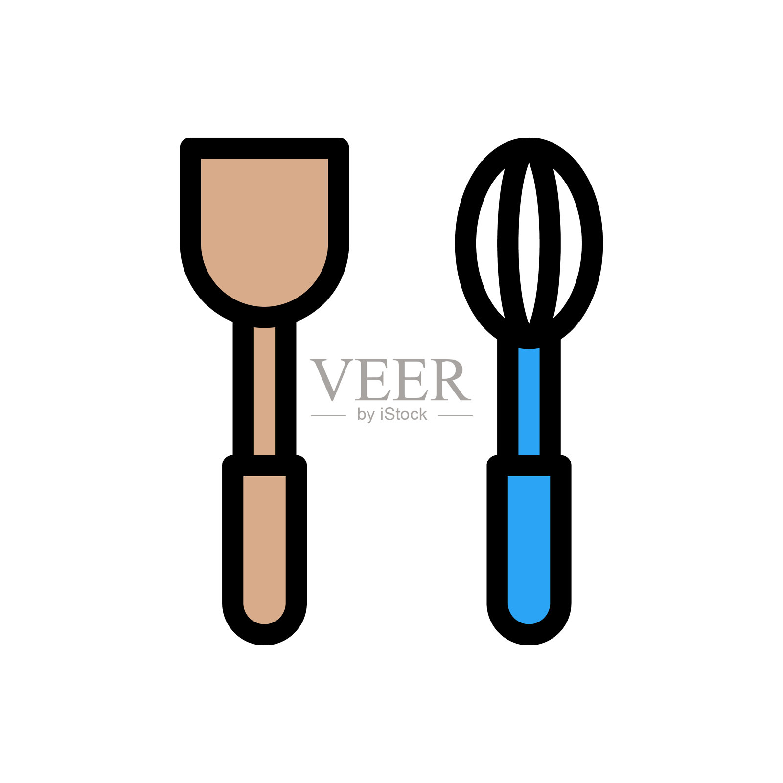 勺子插画图片素材