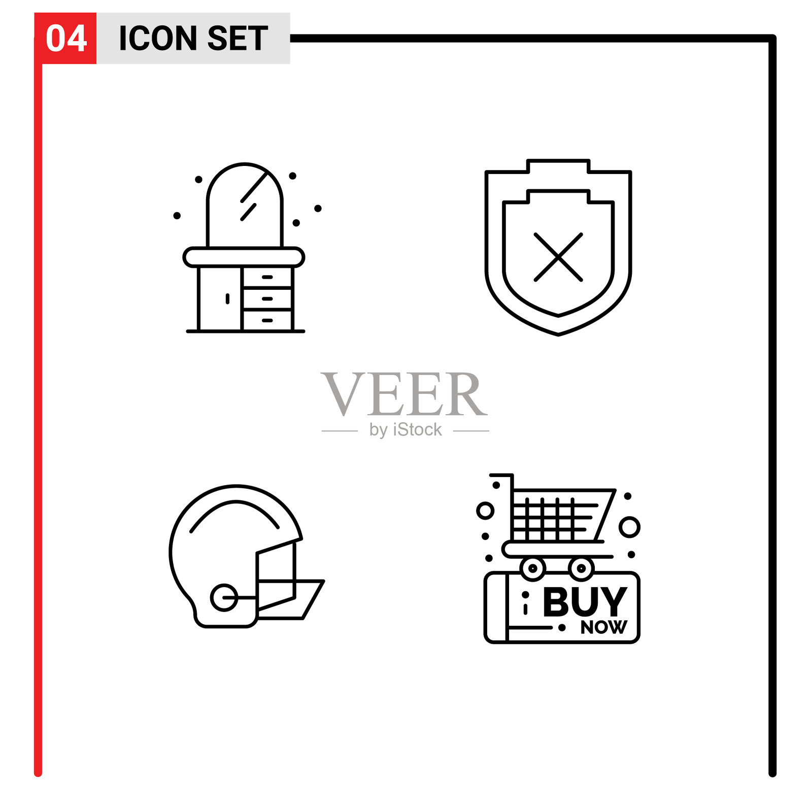 为卷筒纸设置4种通用填充线平面颜色插画图片素材