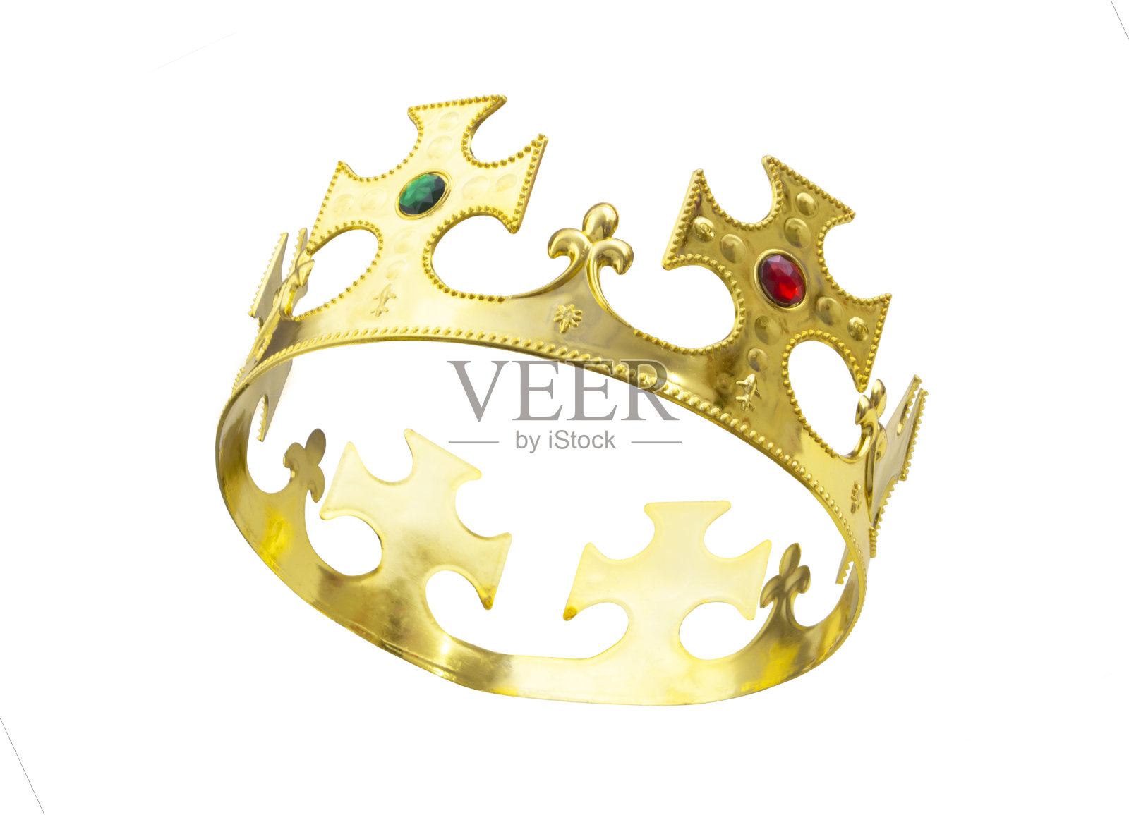 金王冠孤立在白色上照片摄影图片