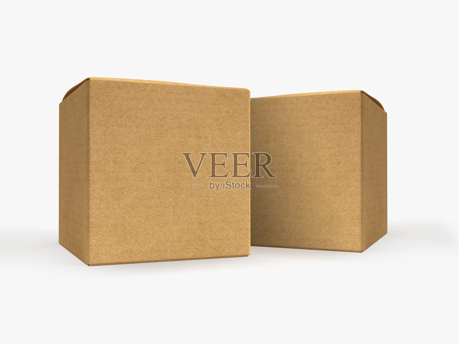 纸盒模型3D渲染设计照片摄影图片