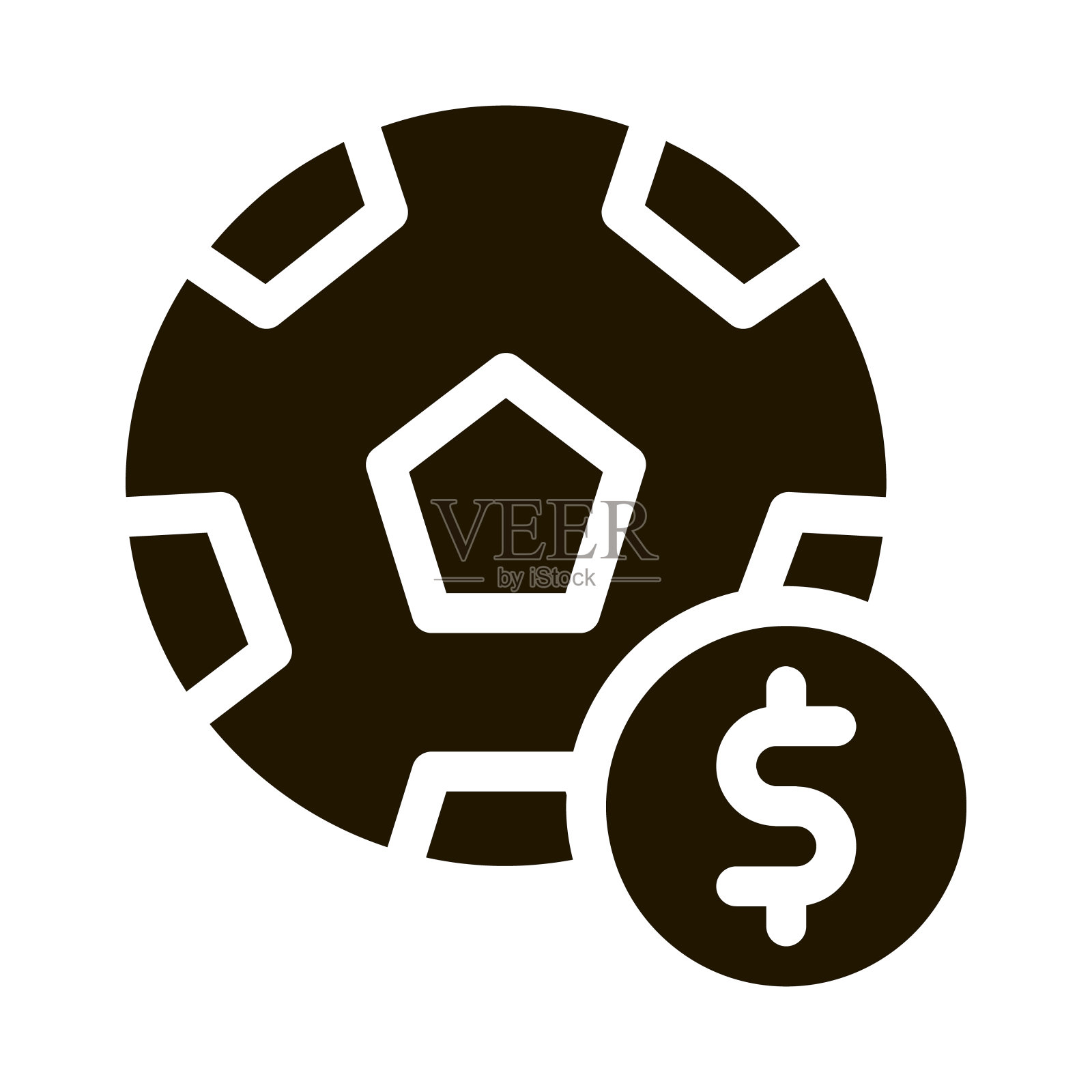 足球投注和赌博图标矢量插图插画图片素材