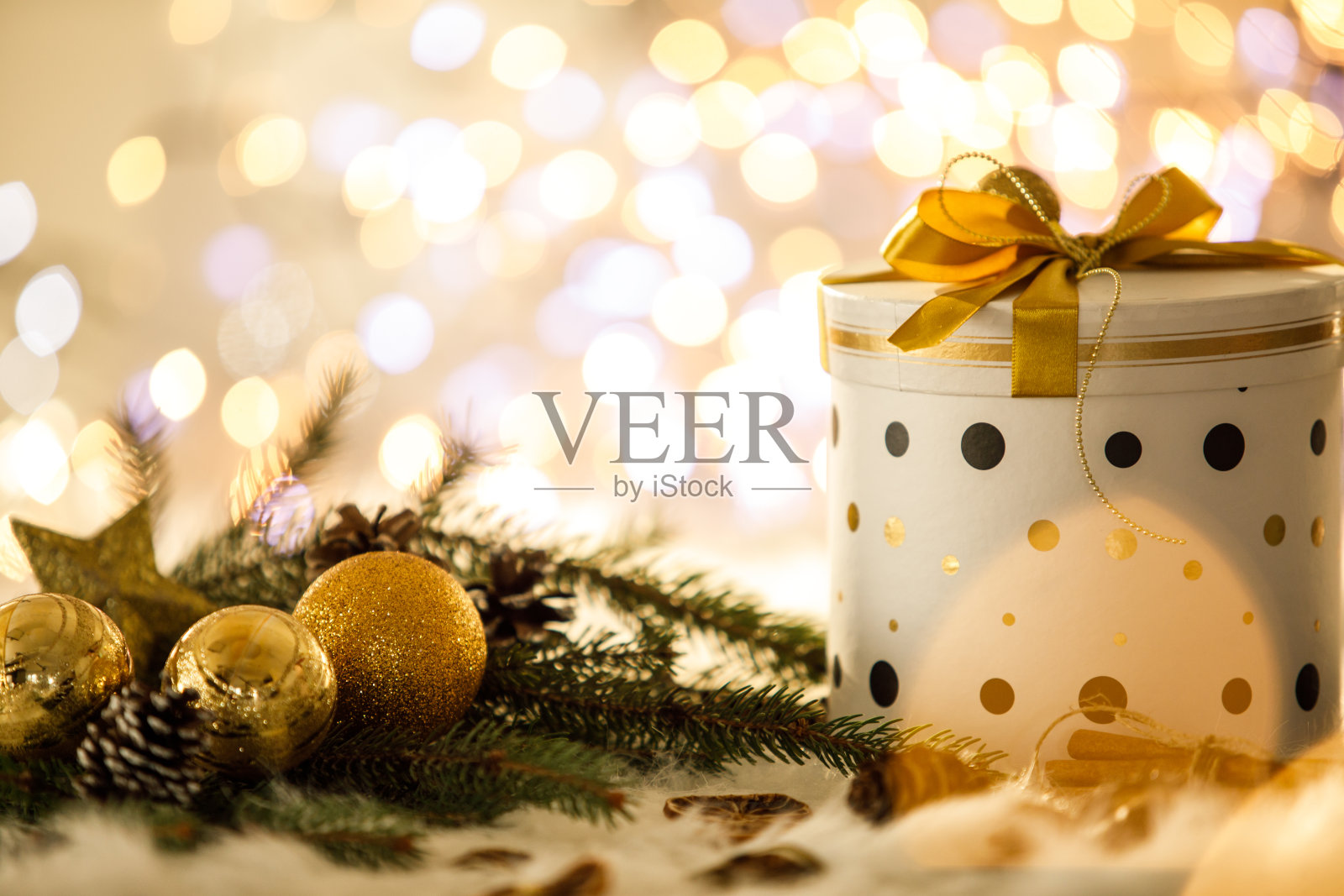 特写优雅的圆形盒子照片摄影图片