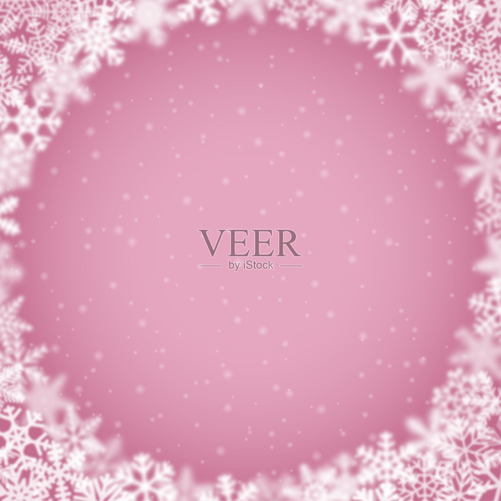 圣诞背景的雪花插画图片素材