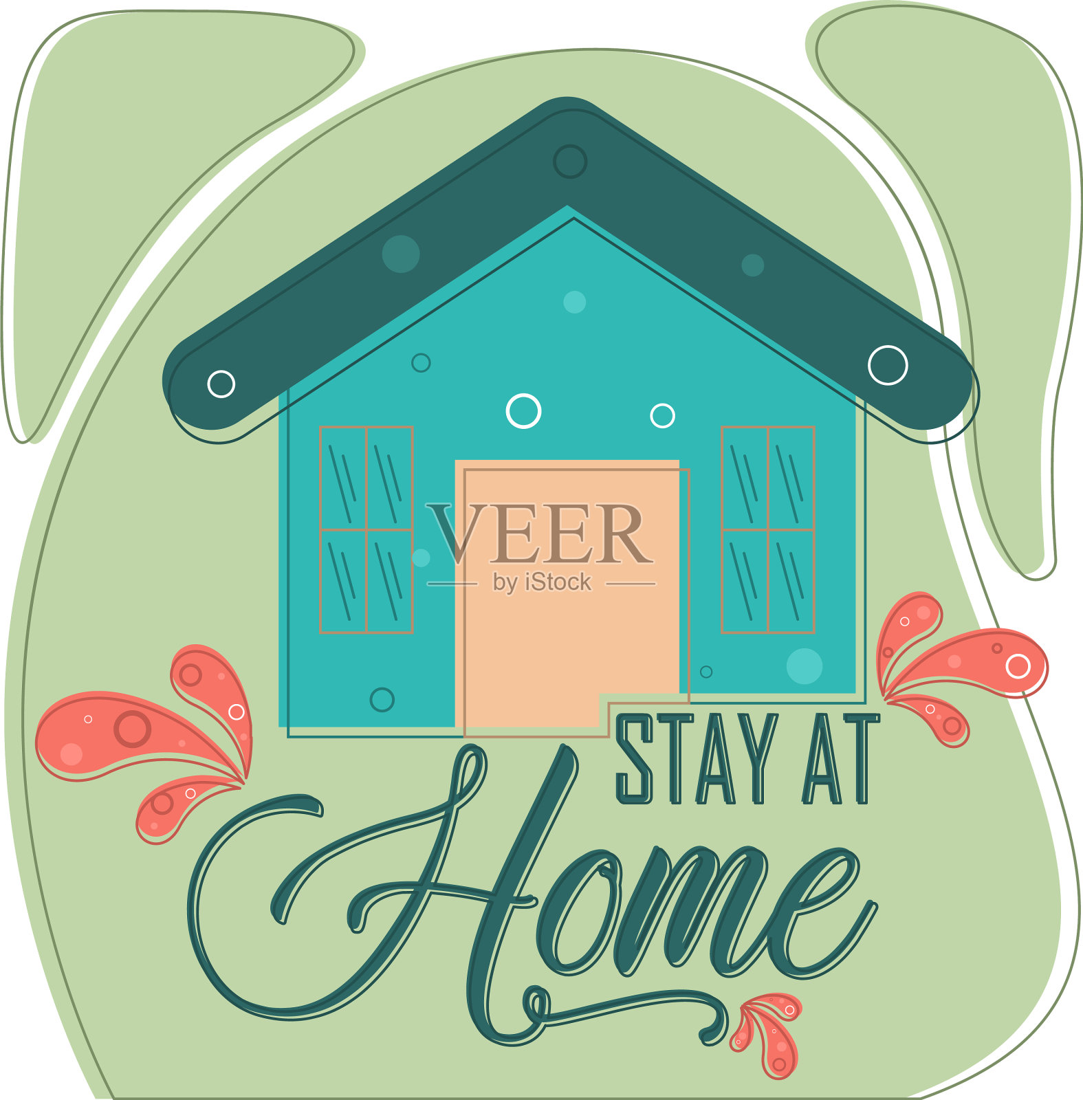 居家海报插画图片素材