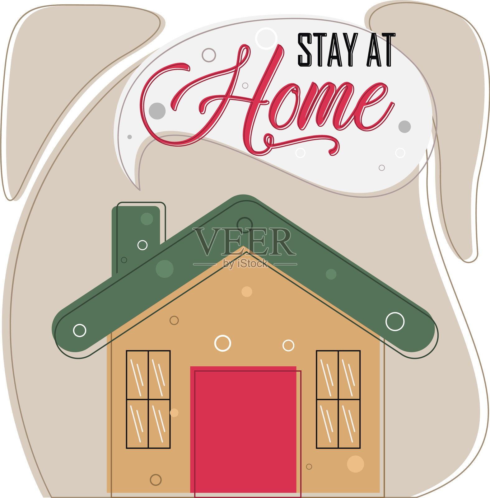 居家海报插画图片素材