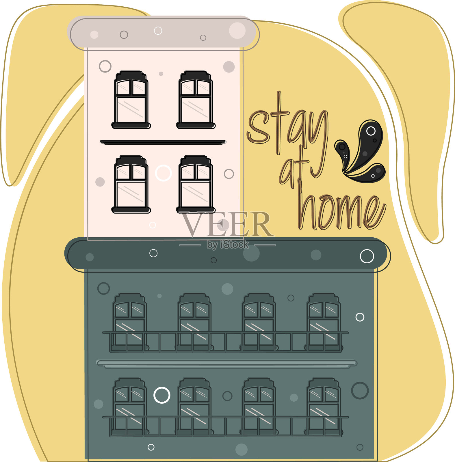 居家海报插画图片素材