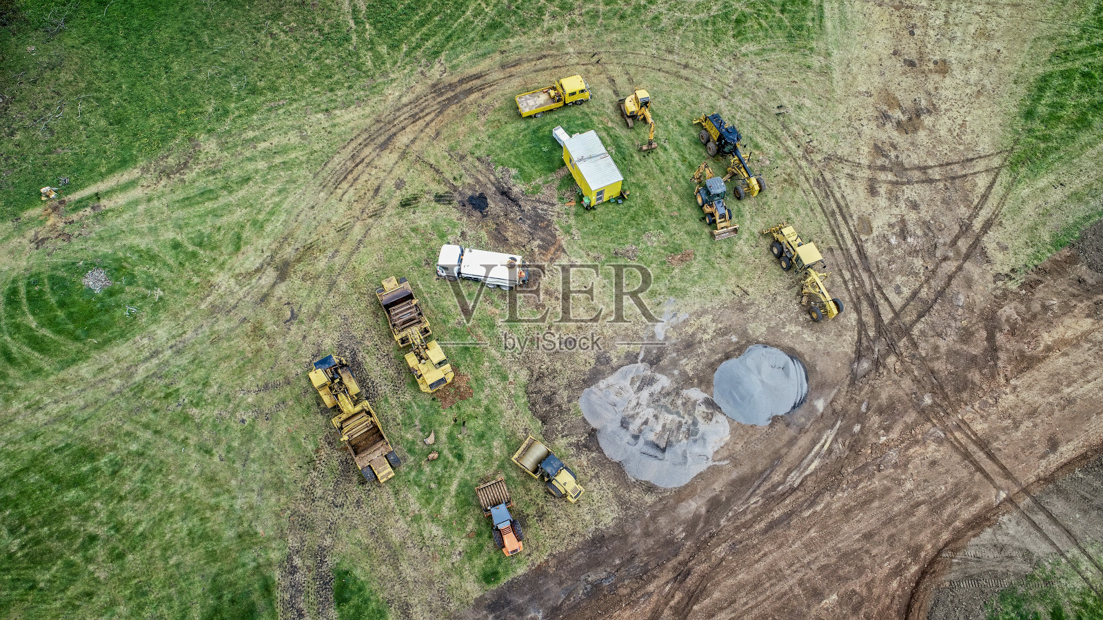 新住宅区建设鸟瞰图照片摄影图片