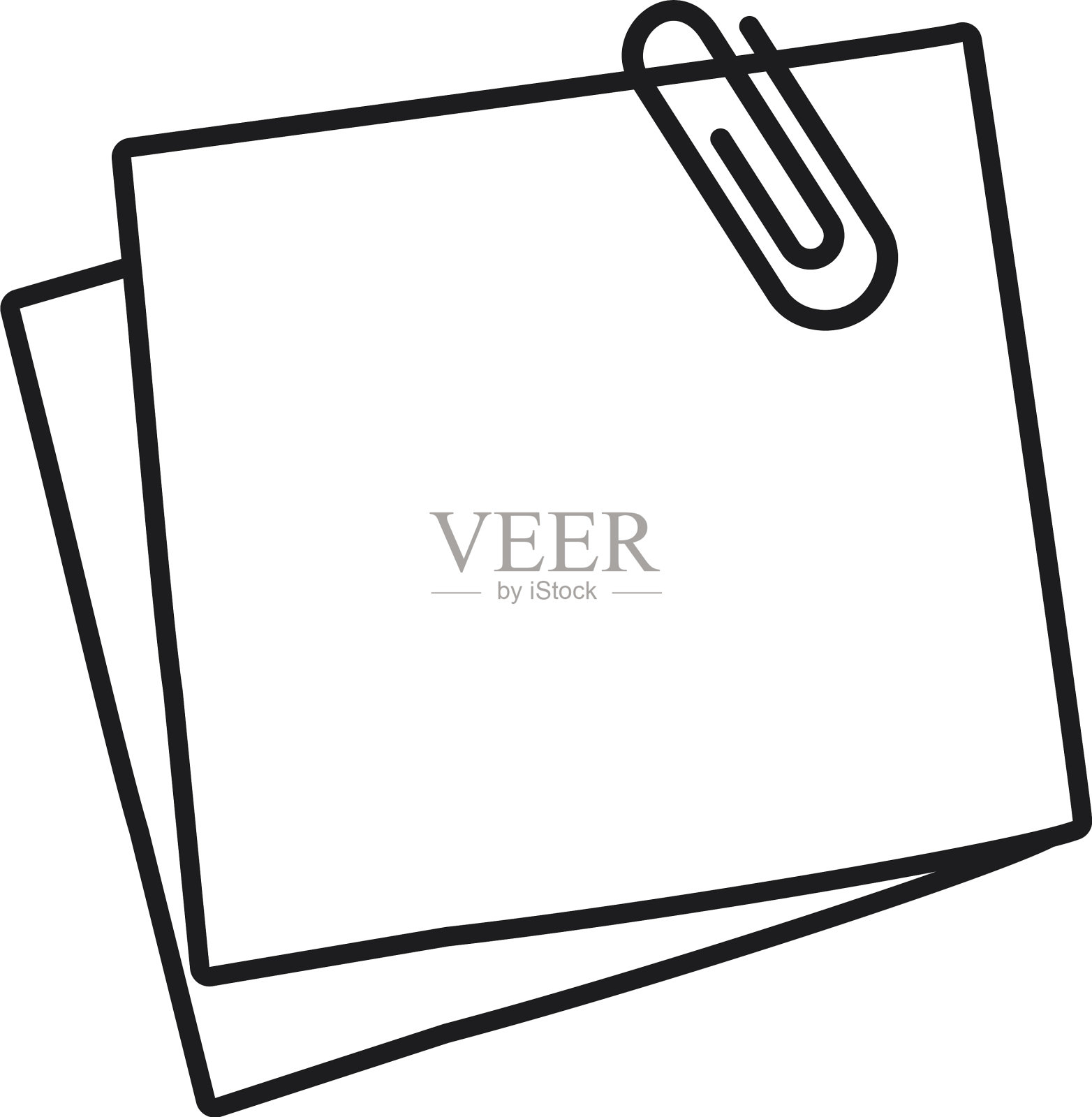 便签图标线条风格图标素材