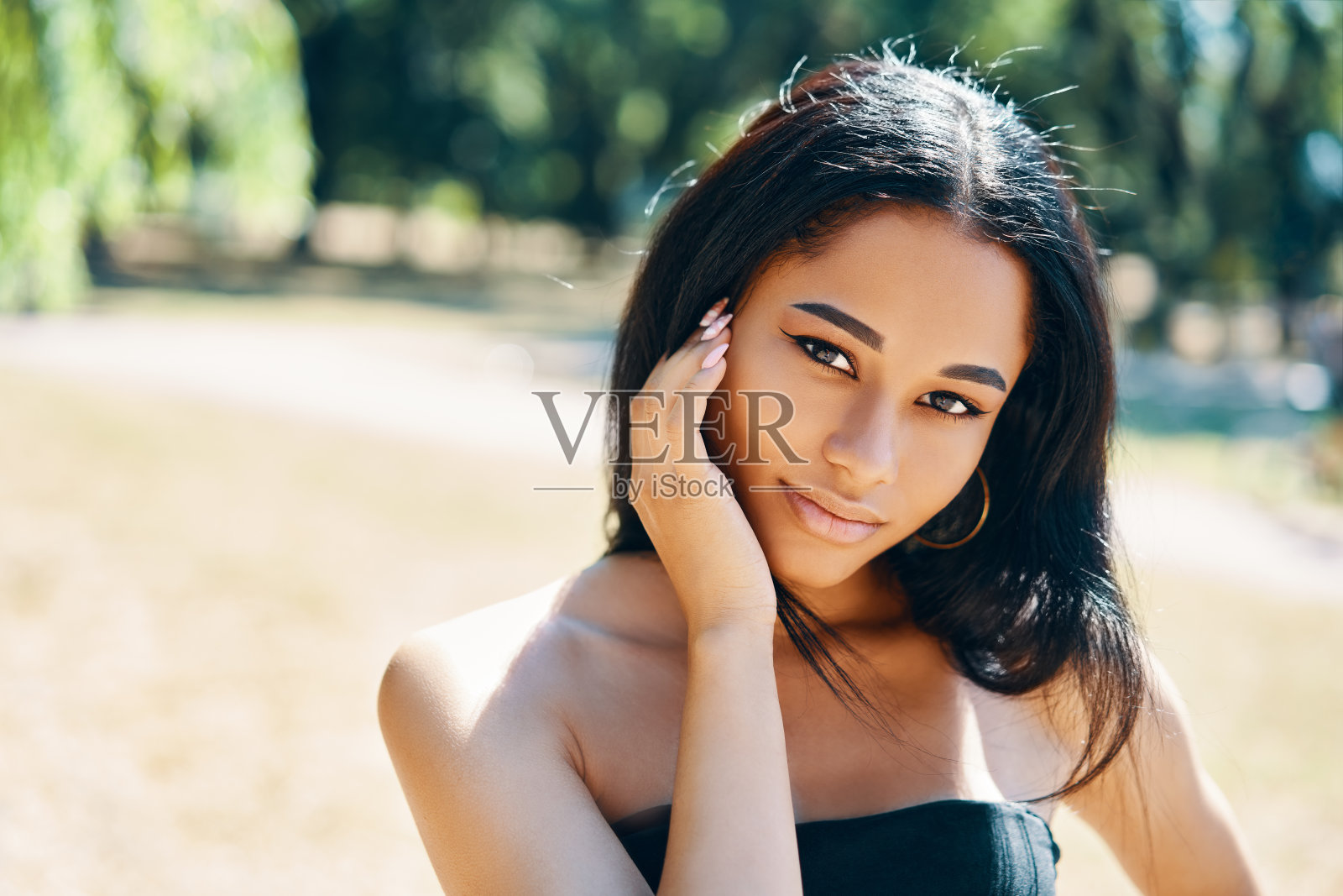 非洲美女肖像照片摄影图片