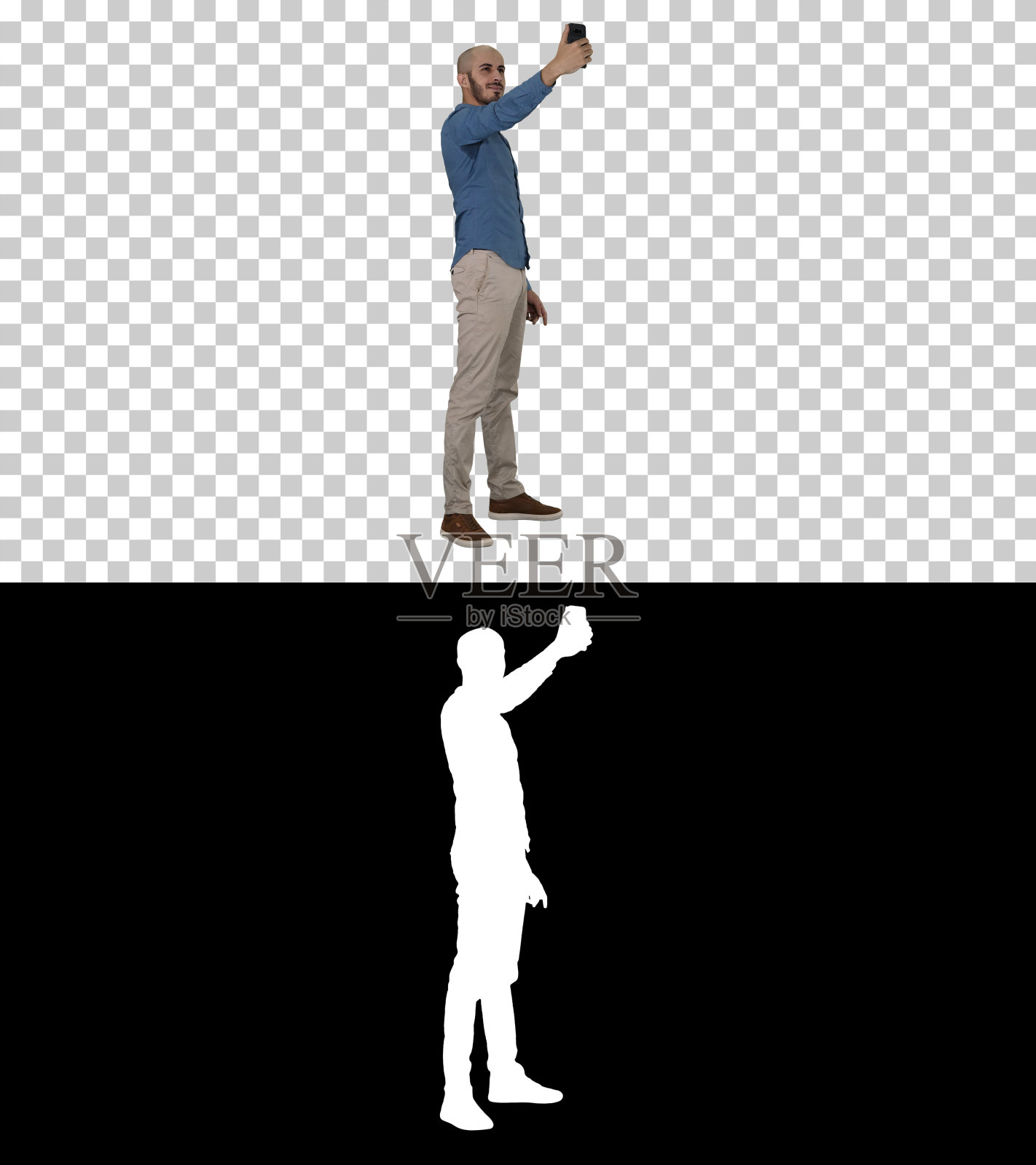 有问题!一个用手机自拍的帅哥，艾尔照片摄影图片