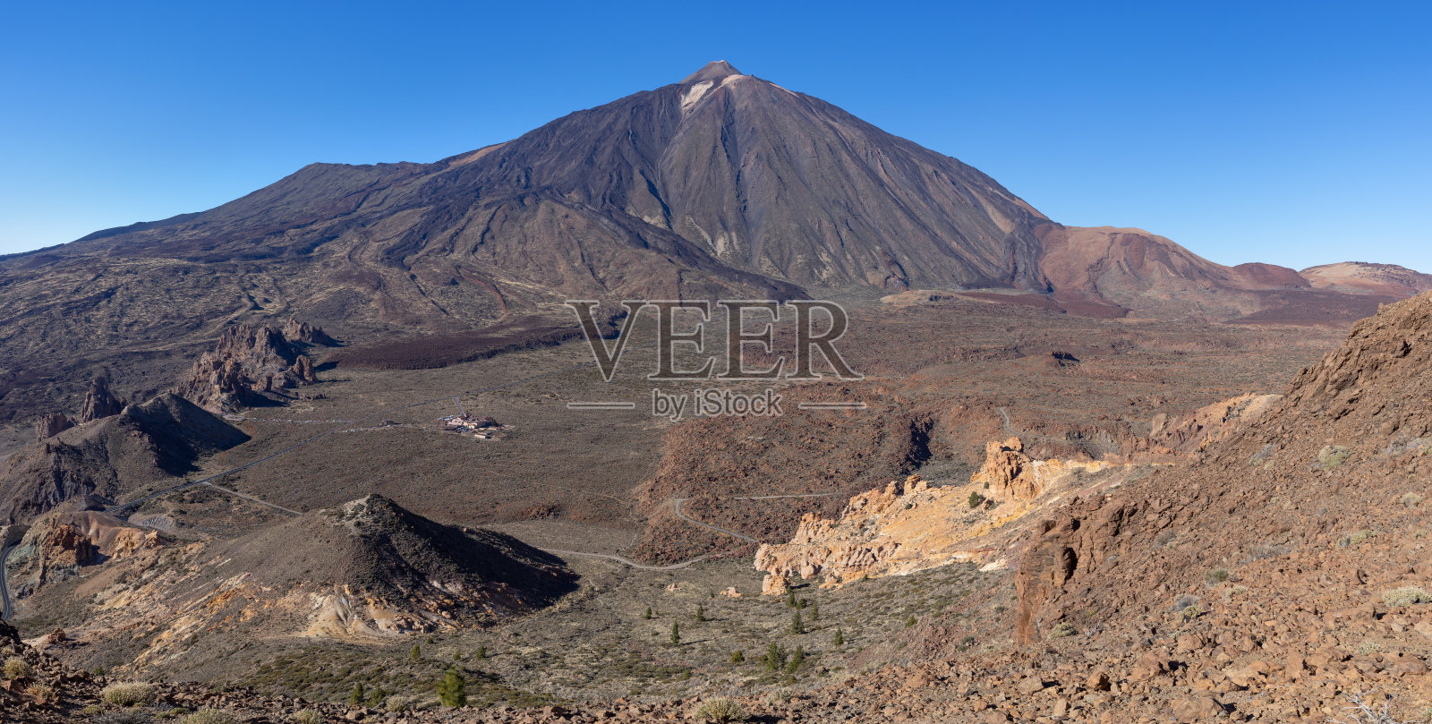 特内里费——从蒙大拿瓜哈拉山的西侧俯瞰泰德国家公园照片摄影图片