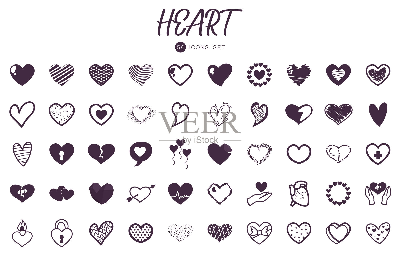 50心线条风格图标集设计图标素材