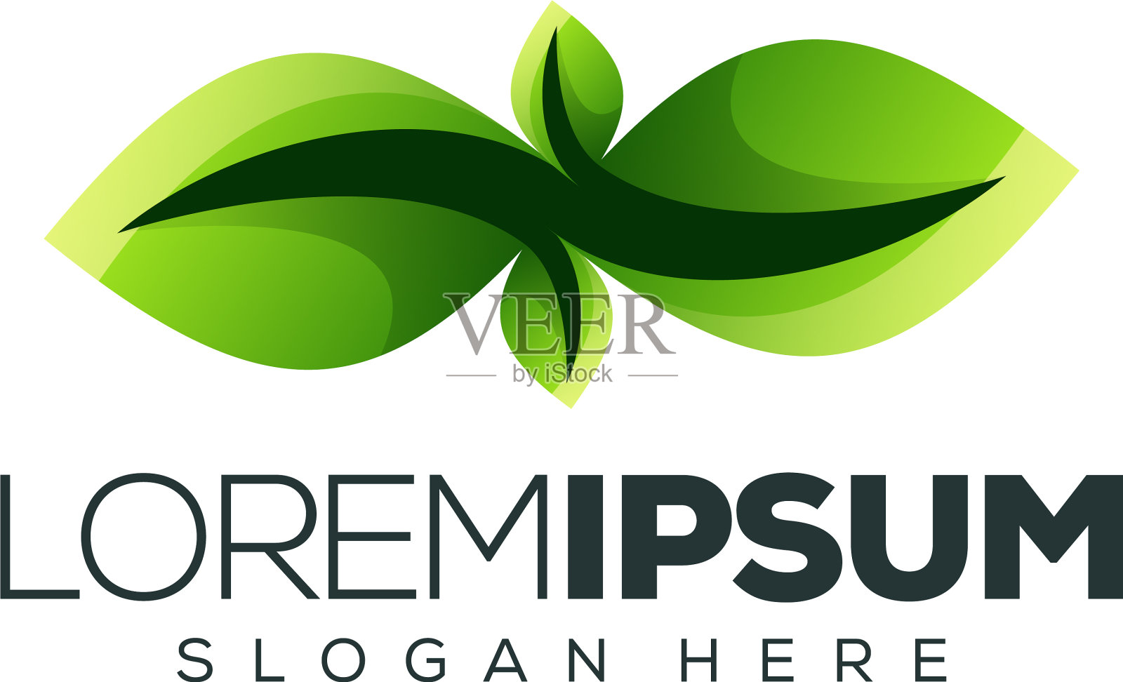 叶标志设计插画图片素材