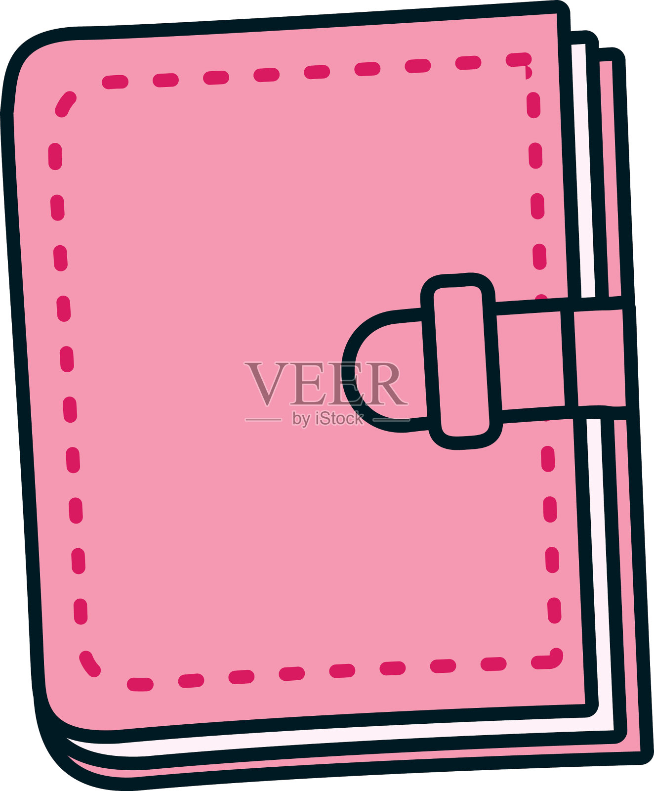 静止概念期刊图标线和填充图标素材