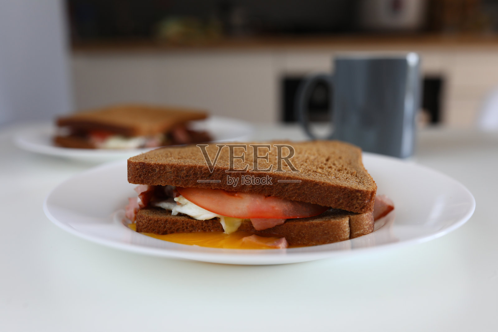 用白色盘子盛的饭照片摄影图片