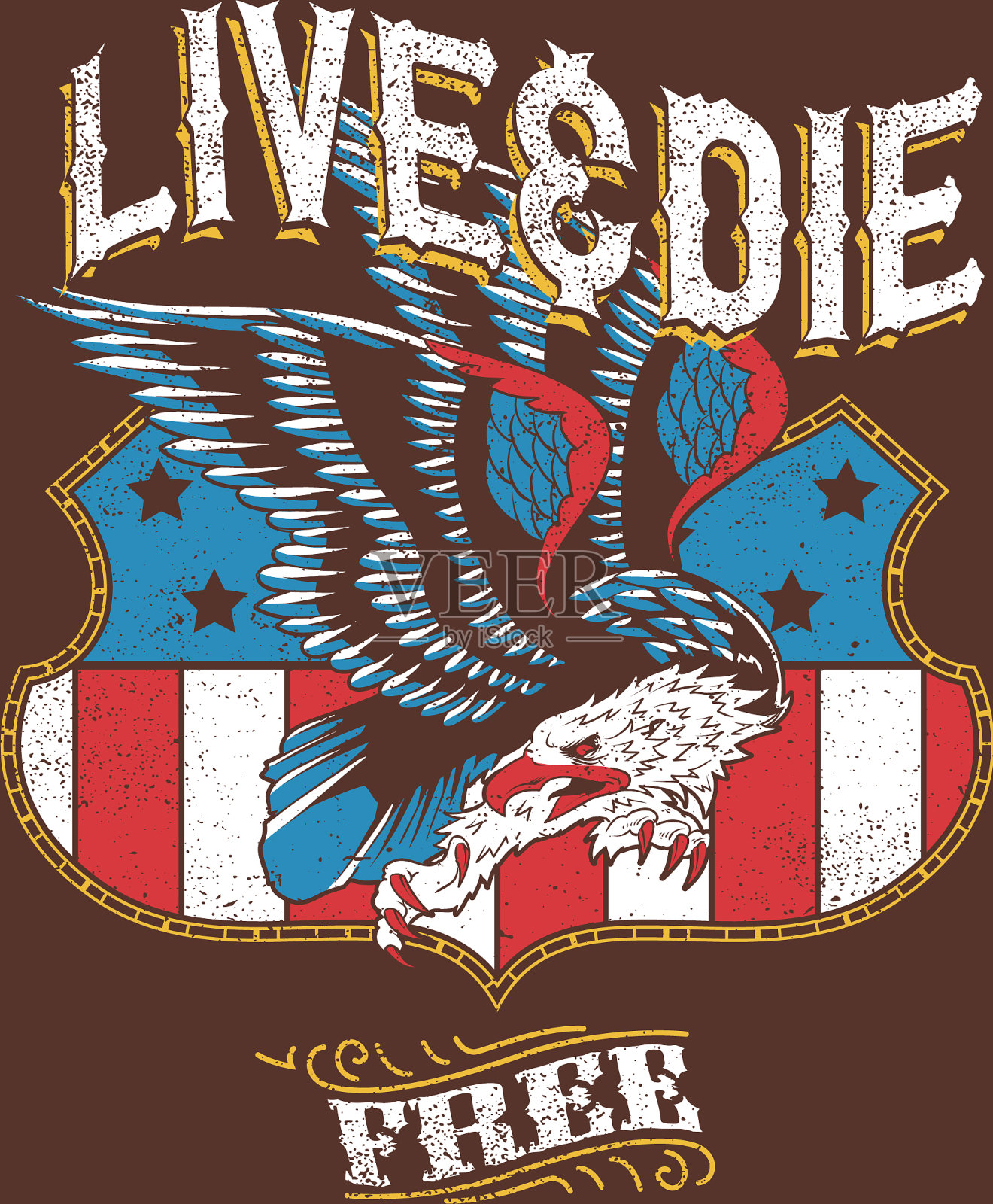 生与死都自由插画图片素材