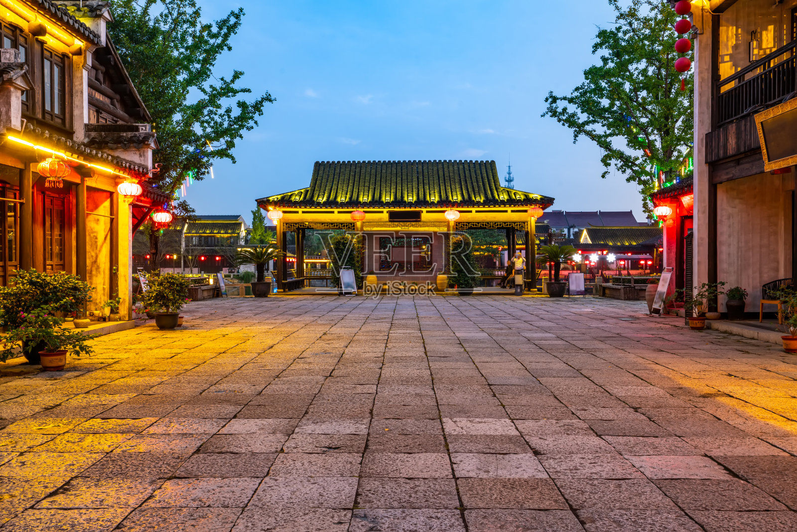 无锡当口古镇古建筑景观照片摄影图片