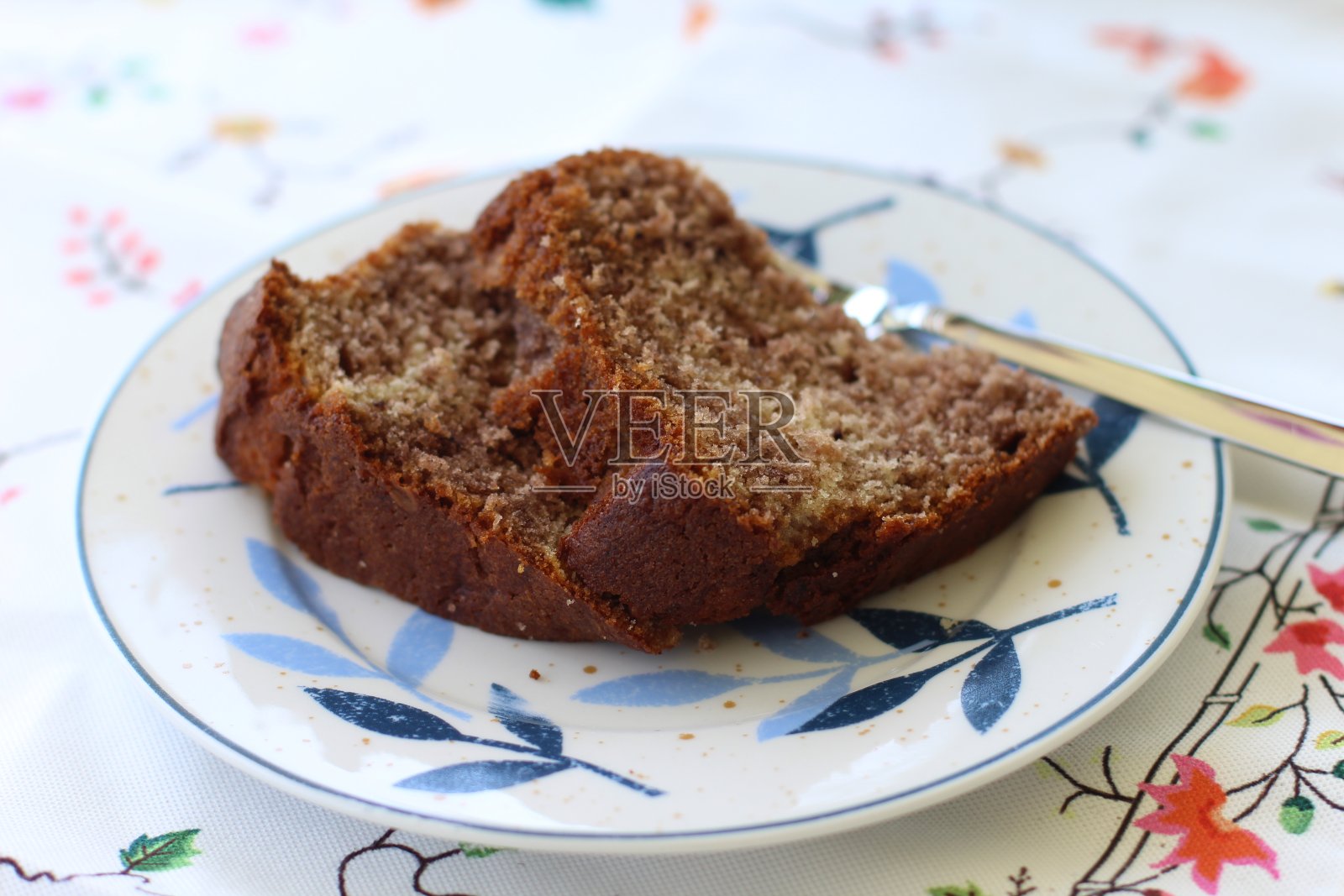 喝咖啡，吃蛋糕，细节精美照片摄影图片