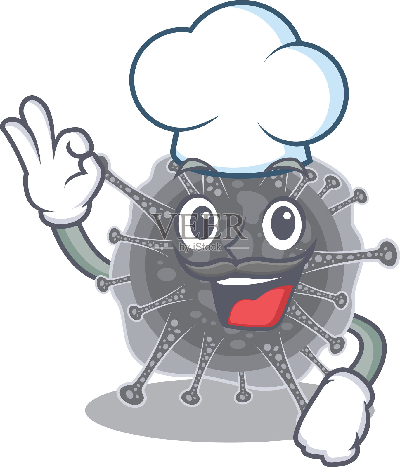 artiulavirales厨师卡通设计风格穿着插画图片素材