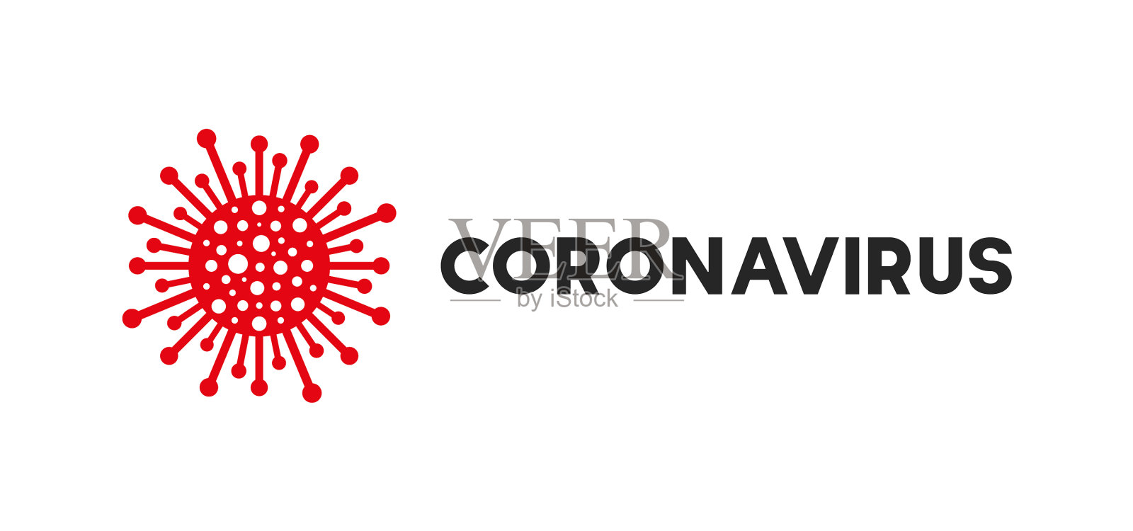 病毒COVID-19概念铭文排版插画图片素材