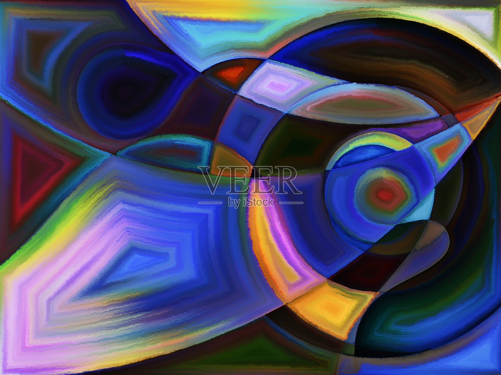 支离破碎的协同作用插画图片素材