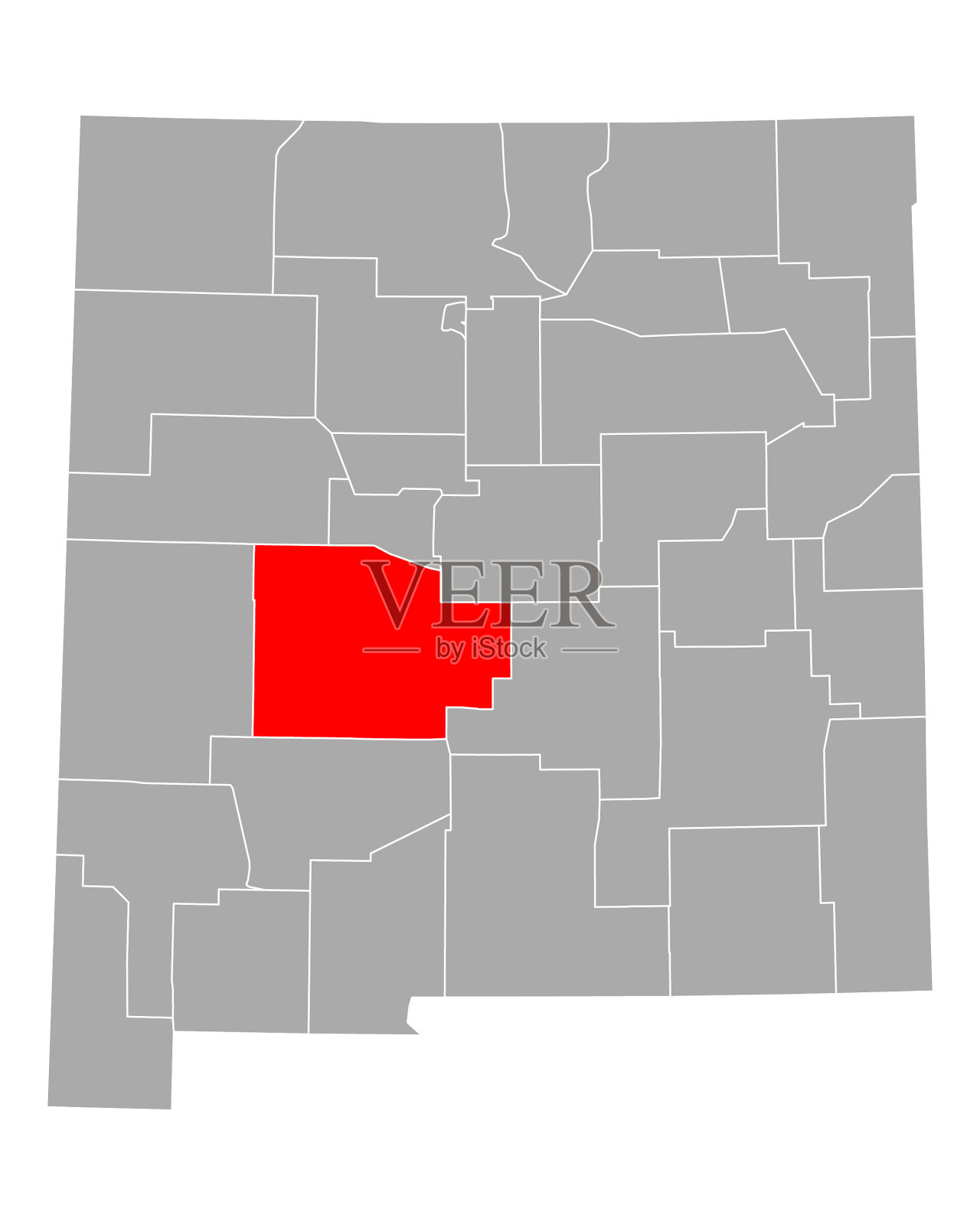 新墨西哥的索科罗地图插画图片素材