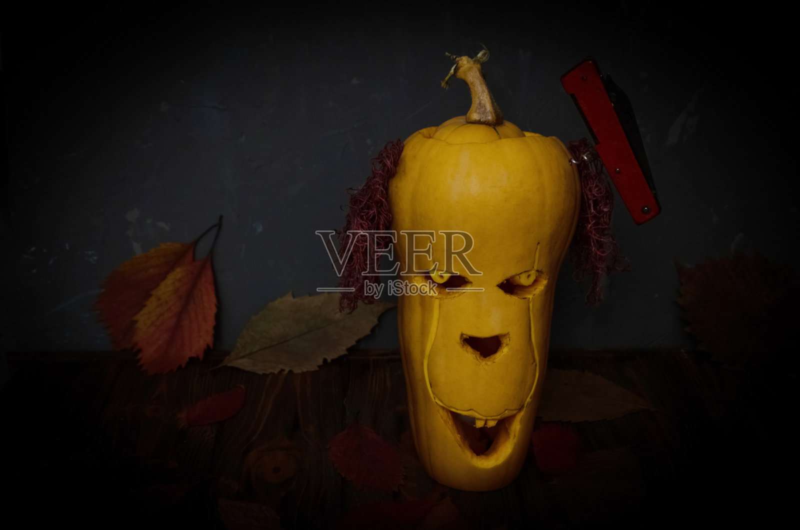 万圣节南瓜小精明照片摄影图片