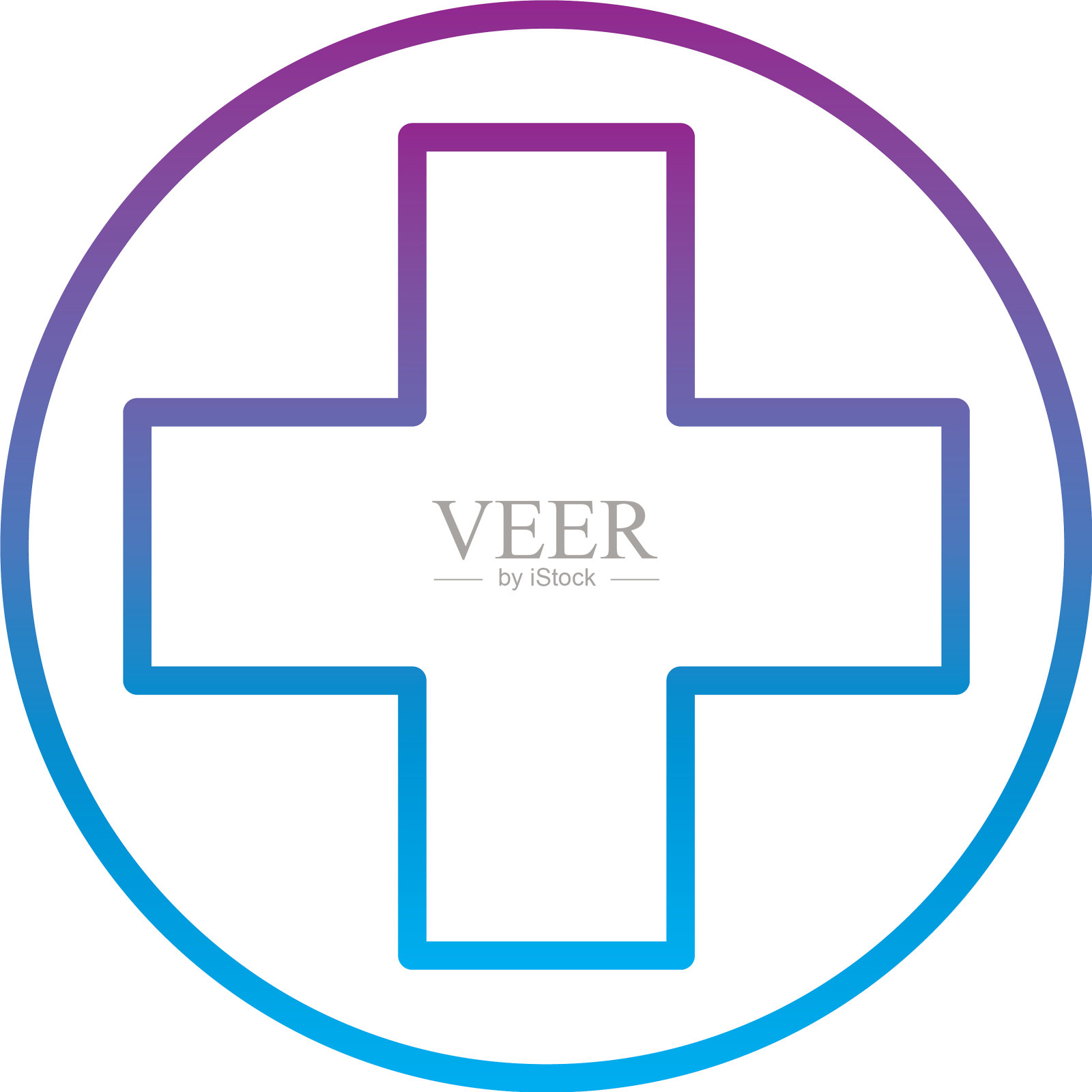 圆与交叉梯度线样式的图标插画图片素材