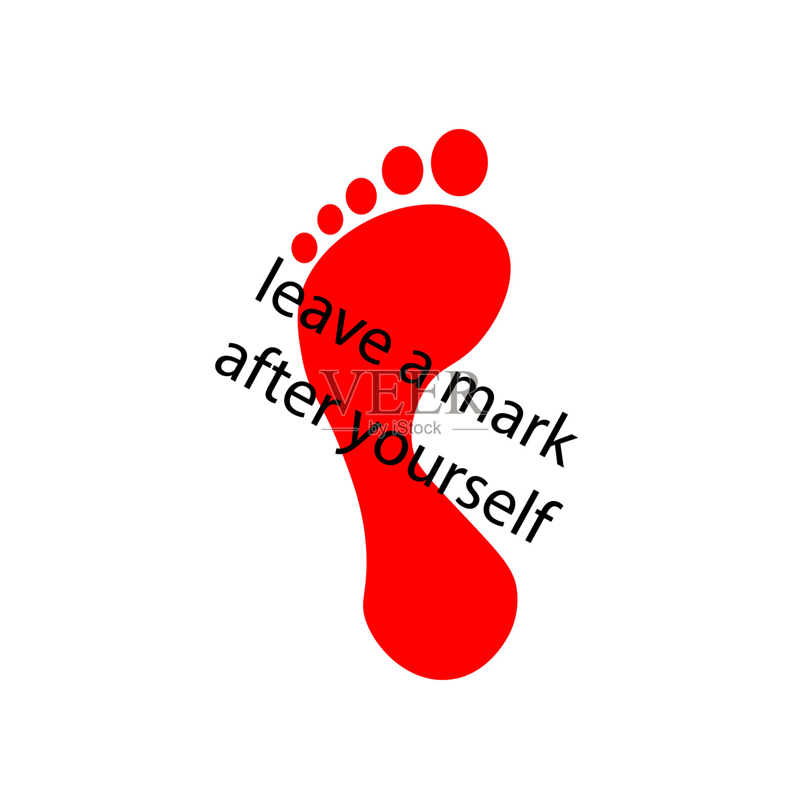 在你的足迹之后留下一个记号，标记eps十插画图片素材