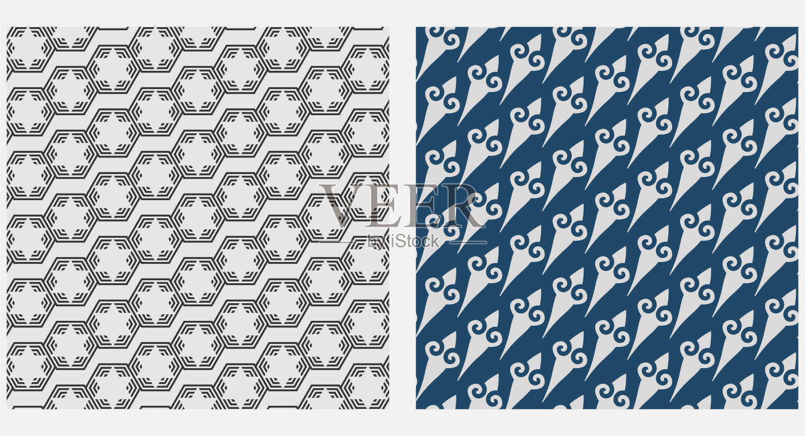 抽象的几何背景图案，无缝的壁纸纹理。矢量图形插画图片素材