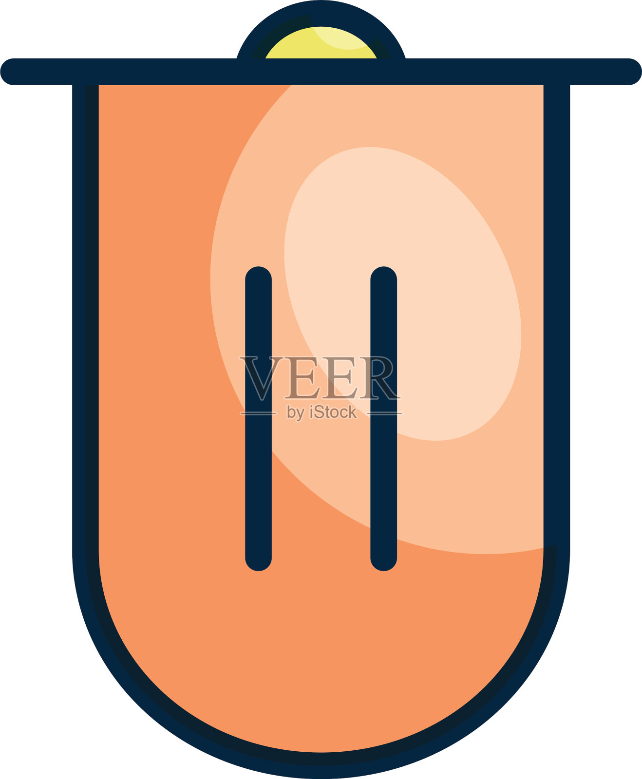 用户界面概念垃圾桶图标线图标素材