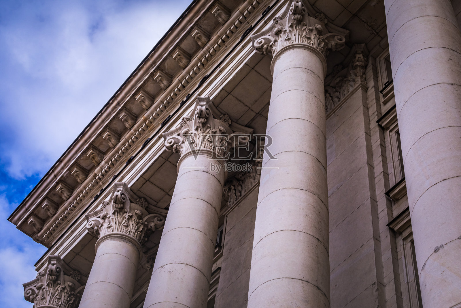 拉戈乐团:国民议会大厦，柱特写-索菲亚，保加利亚照片摄影图片