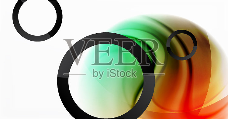 摘要背景流体混合梯度液体插画图片素材