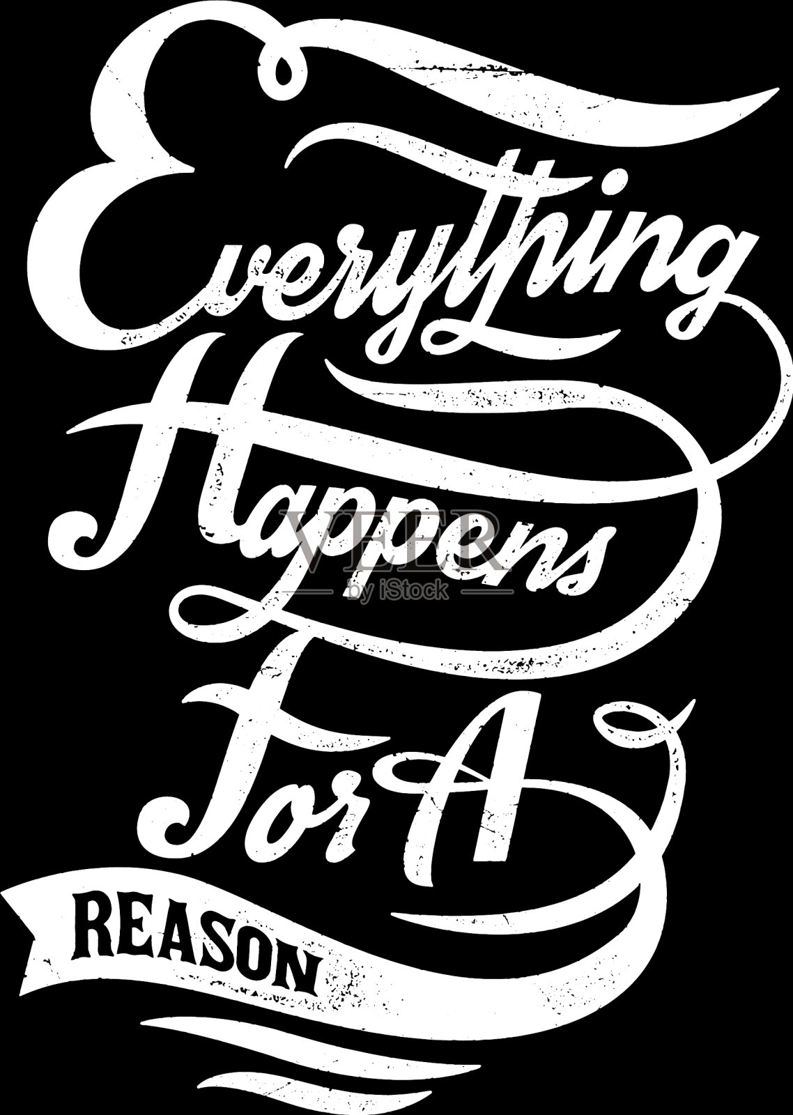 任何事情的发生都是有原因的设计元素图片