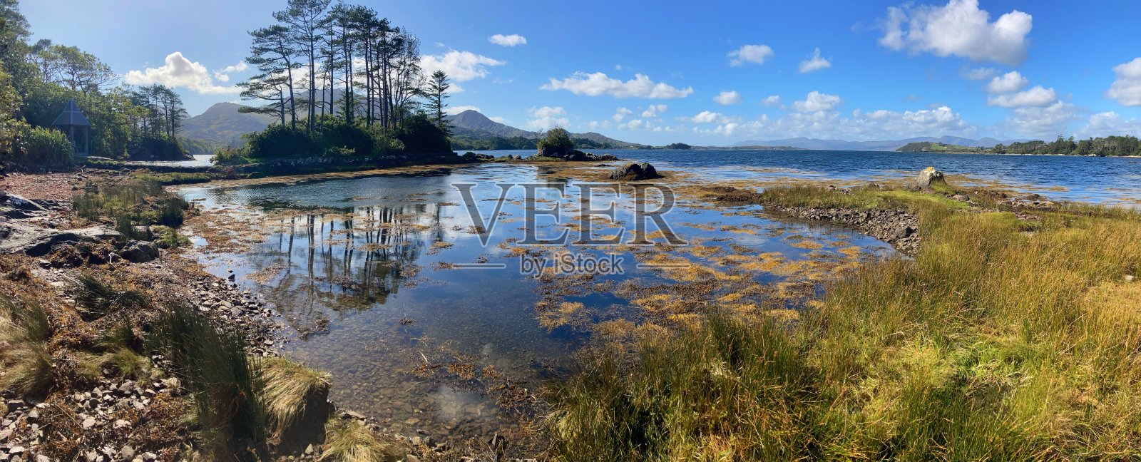 爱尔兰的海岸线照片摄影图片