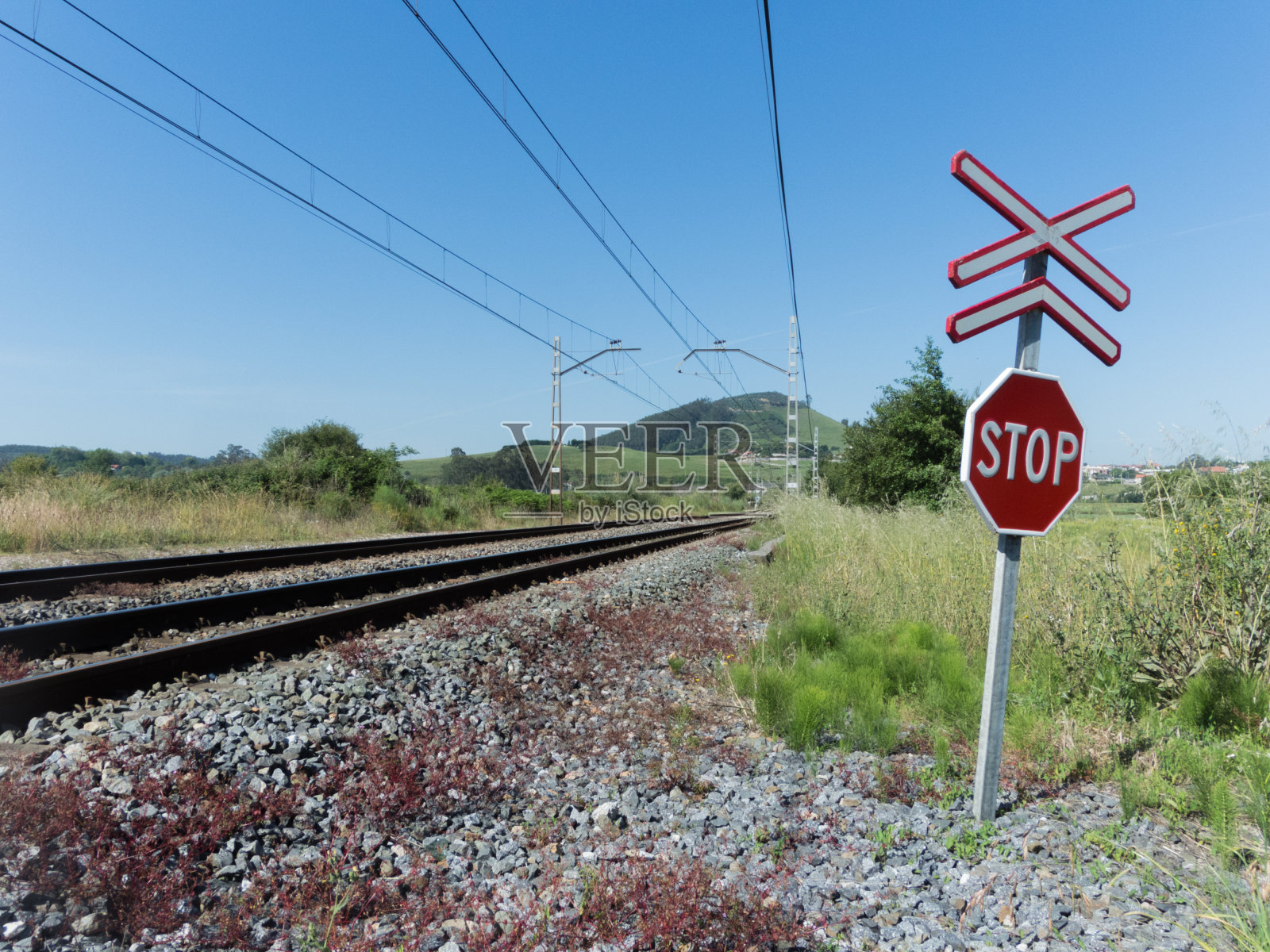 平交路口照片摄影图片
