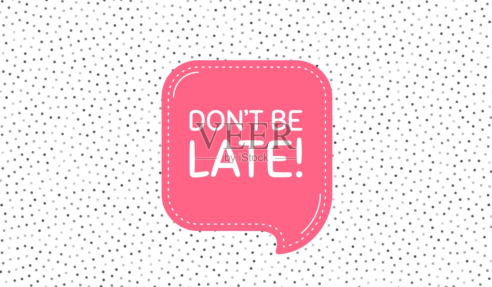 不要迟到了。特价标志。向量设计模板素材