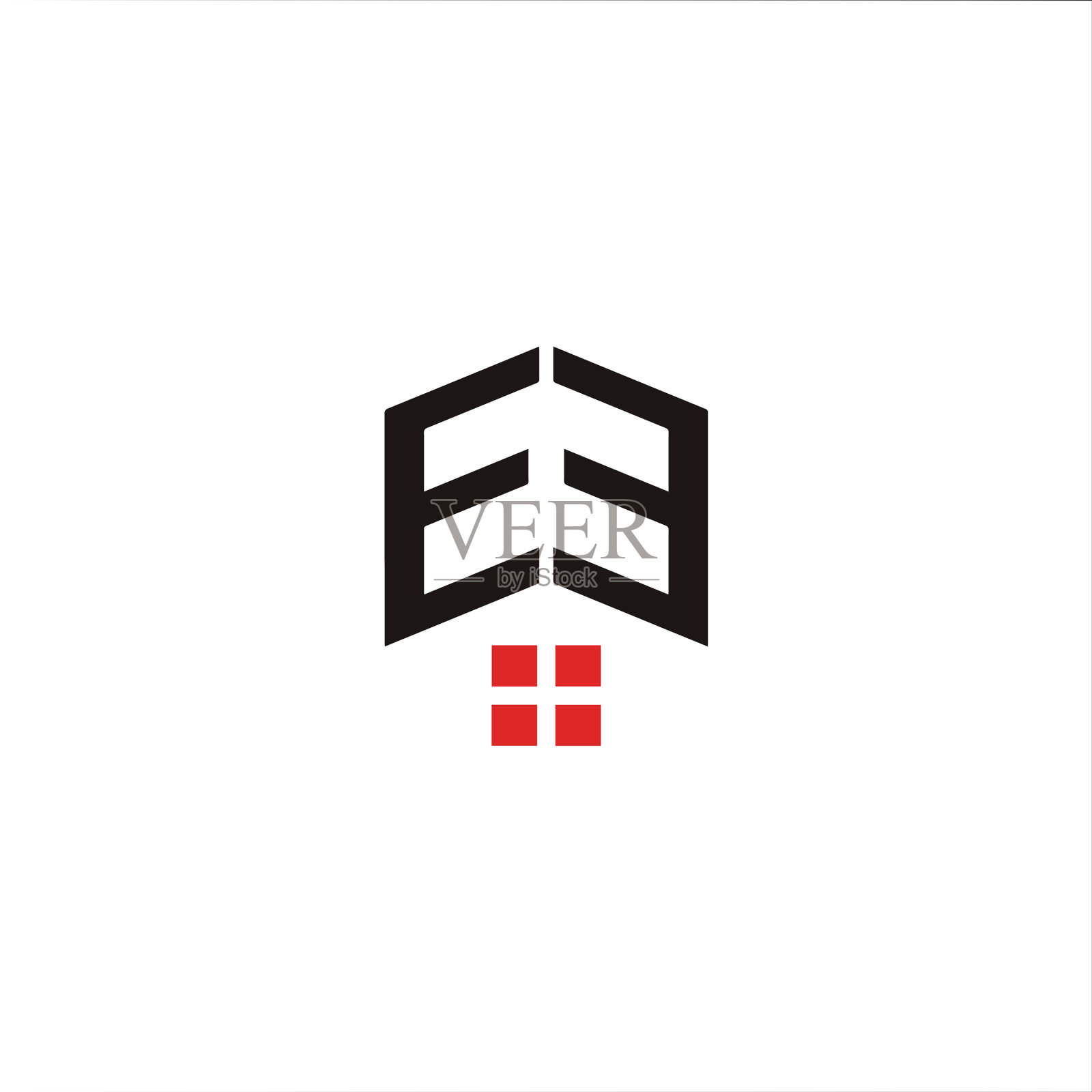 首字母ee或e标志设计模板图标素材