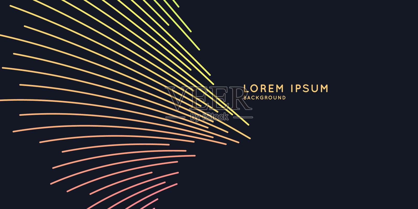 抽象背景与动态波和插画图片素材