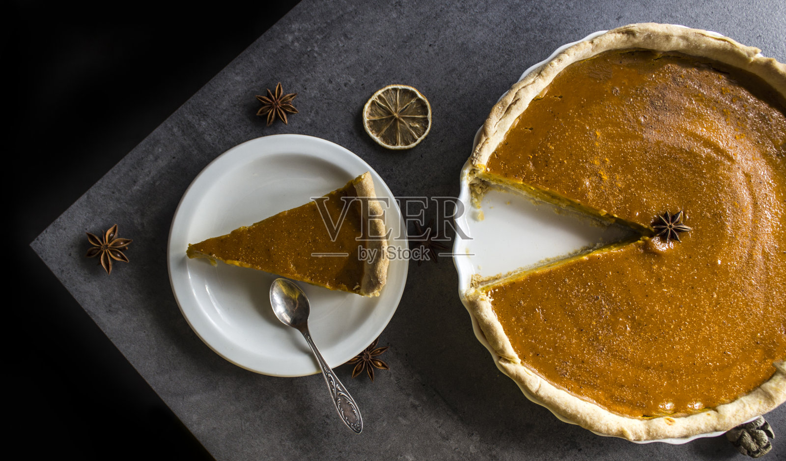 南瓜馅饼特写照片照片摄影图片