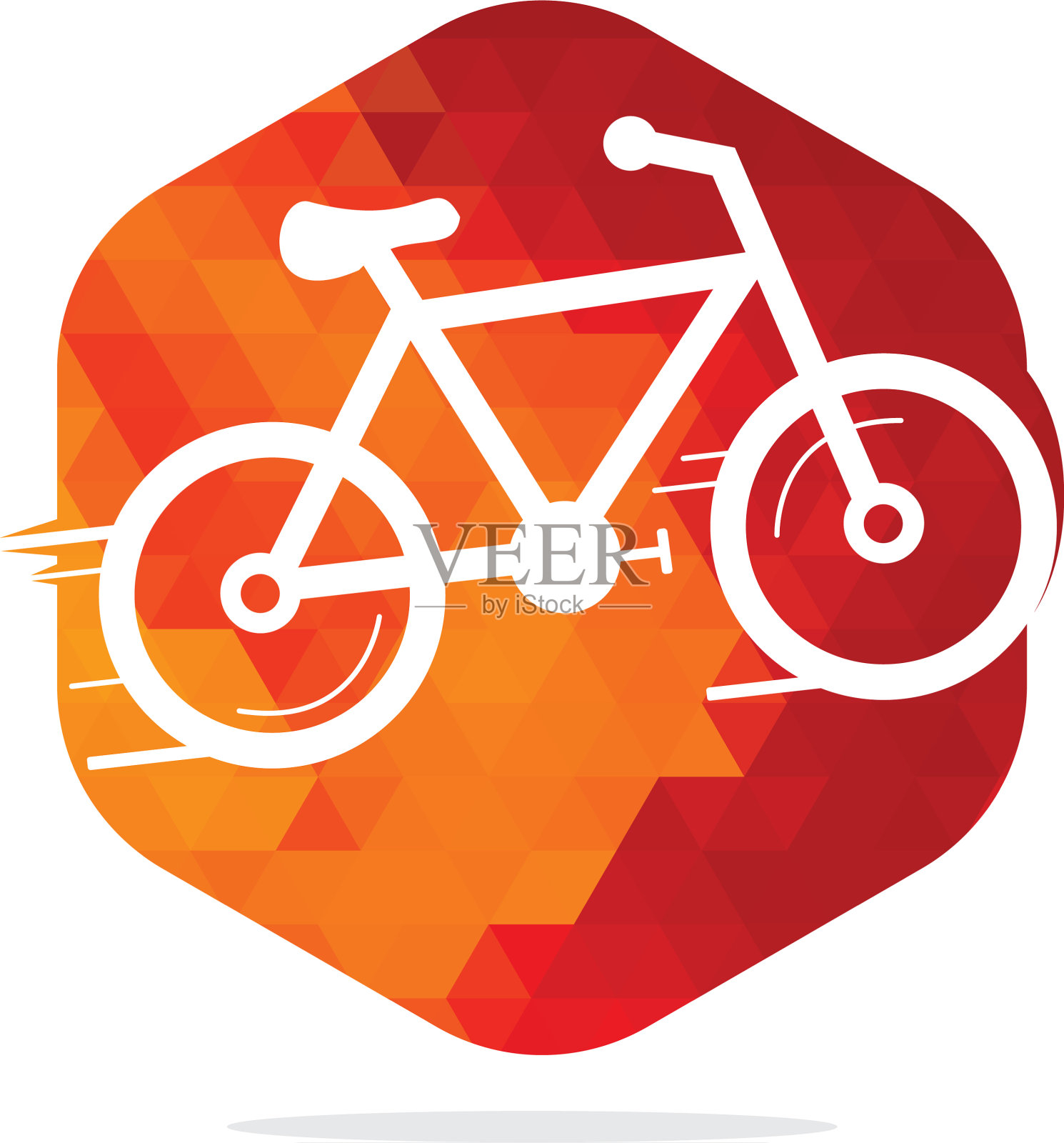自行车的标志设计插画图片素材