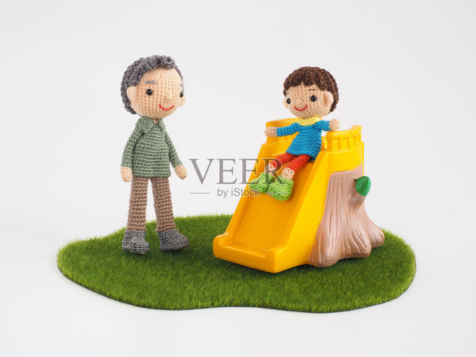 小巧可爱的Amigurumi娃娃照片摄影图片