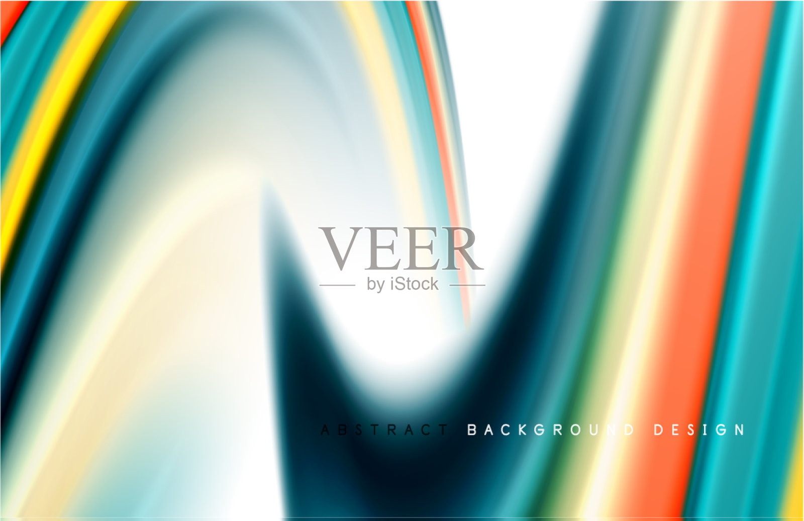 抽象背景-流体颜色梯度波插画图片素材