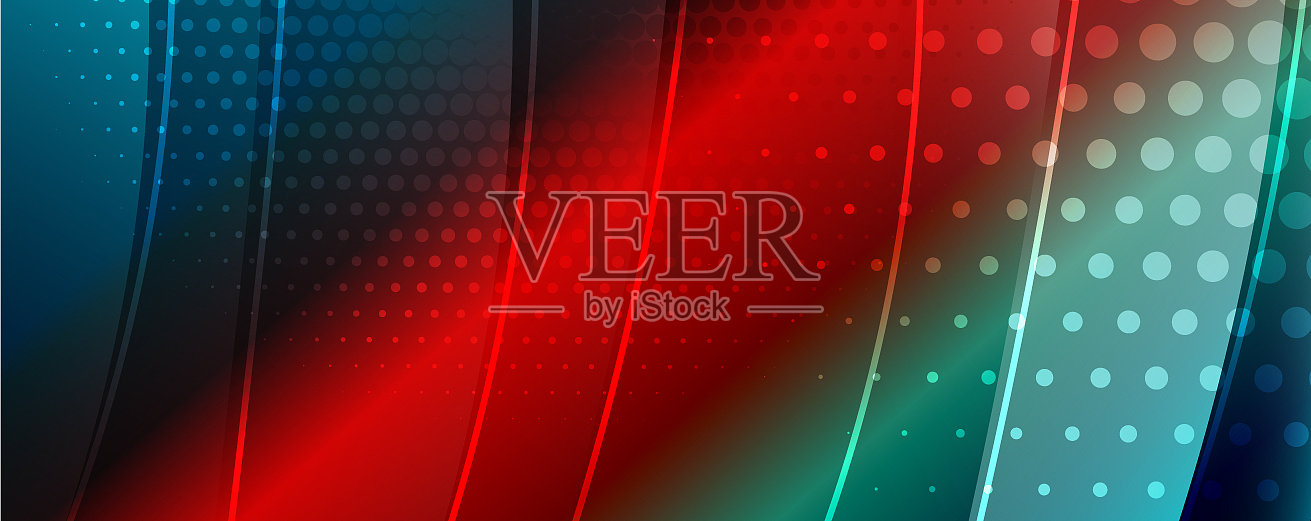 闪光玻璃抽象波浪背景动态插画图片素材