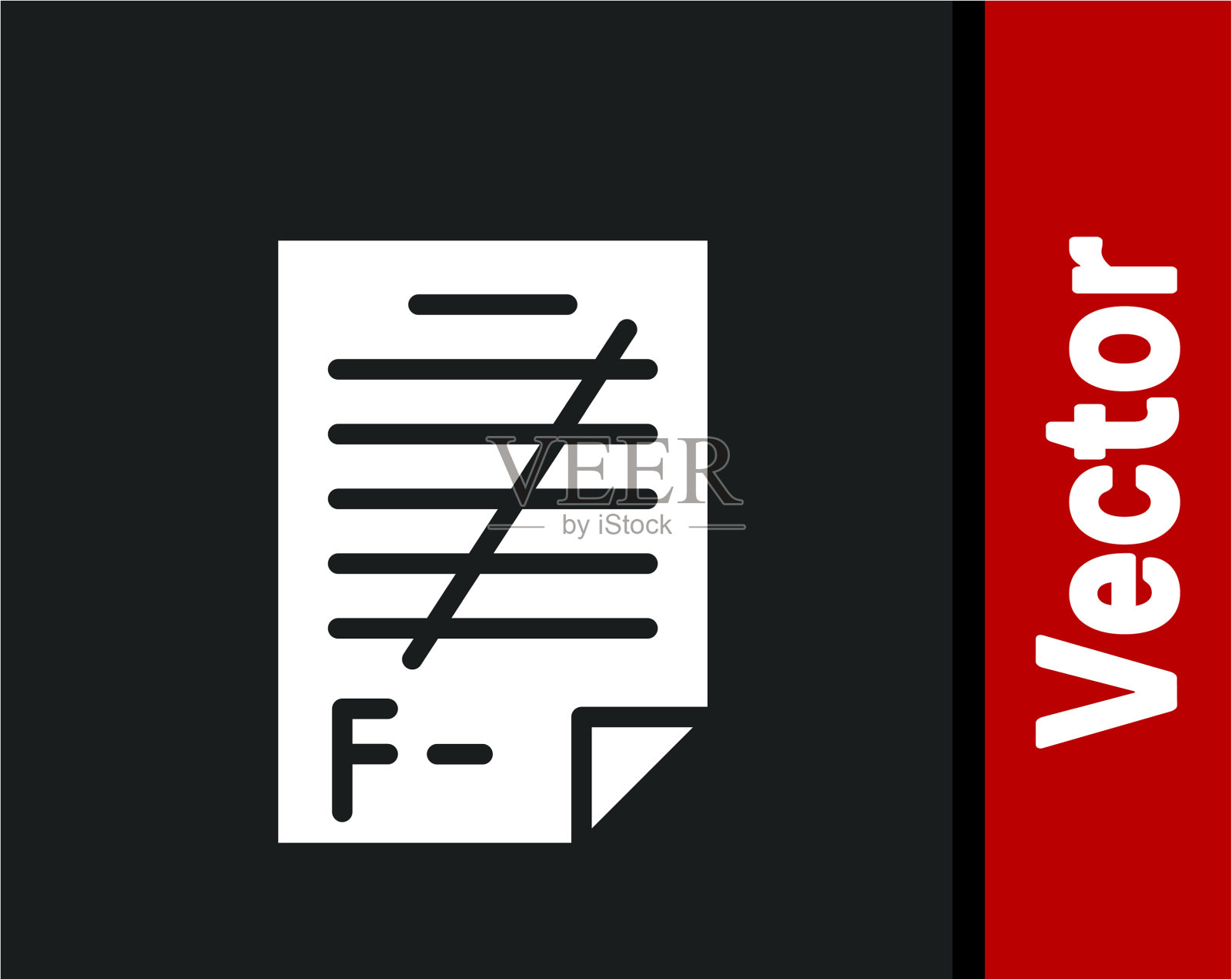 白色试卷与不正确答案调查插画图片素材